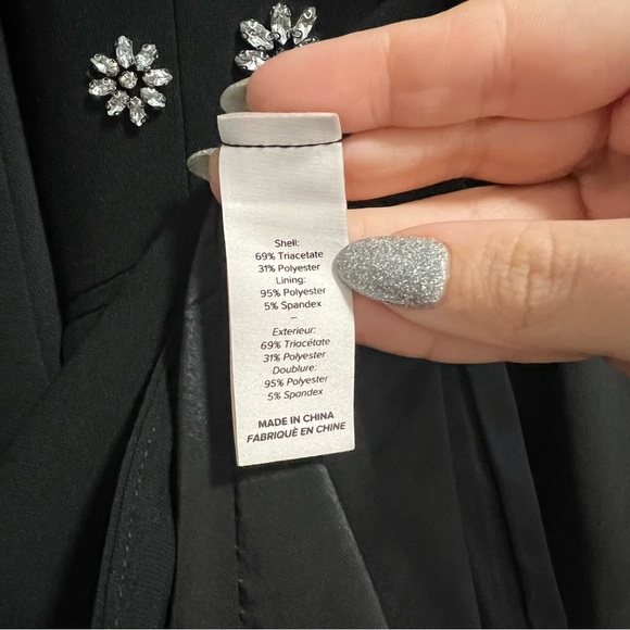 NEW NWT Cinq A Sept Loisa Crystal Embellished Crepe Blazer Jacket In Black - Picture 13 of 14